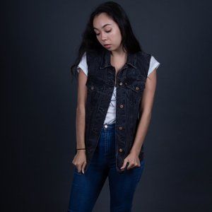 Levi Denim black vest - unisex